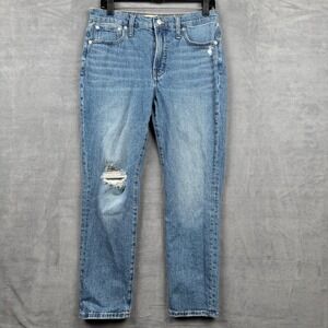 Madewell The Mid Rise Perfect‎ Vintage Jeans Distressed Medium Wash Size 28